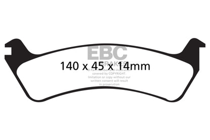 EBC Ultimax2 Rear Brake Pads - UD664 EBC