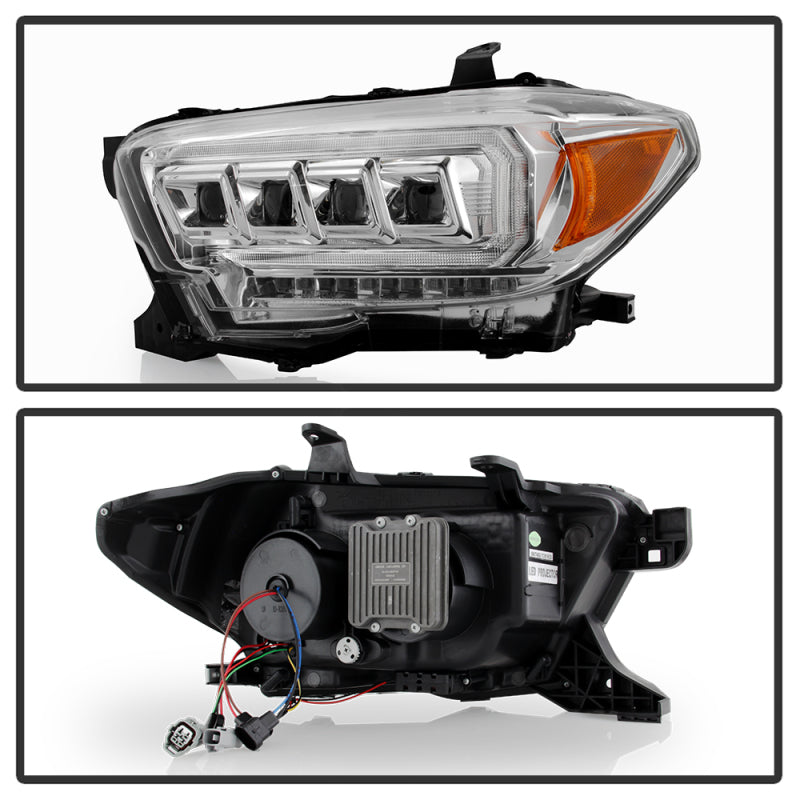 Spyder 16-20 Toyota Tacoma LED Model Only High-Power LED Headlights - Chrome PRO-YD-TT16LEDAP-C SPYDER