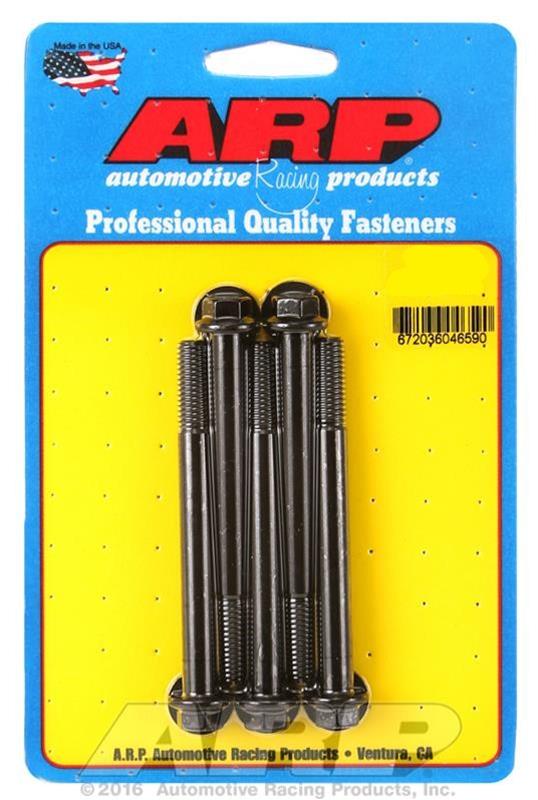 ARP M8 x 1.25 x 115 Hex Black Oxide Bolts (5/pkg)