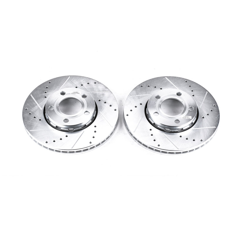 Power Stop 96-04 Audi A4 Front Evolution Drilled & Slotted Rotors - Pair PowerStop