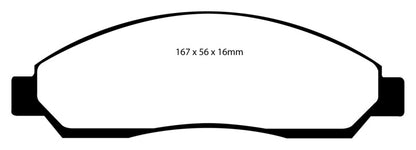 EBC GreenStuff Front Brake Pads - DP61705 EBC