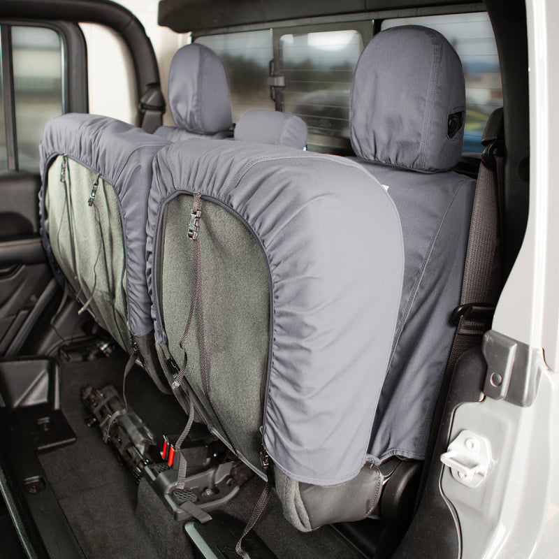 Covercraft 04-11 GMC Canyon/Chevrolet Carhartt SeatSaver Custom Second Row Seat Covers - Gravel