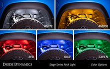 Load image into Gallery viewer, Diode Dynamics Stage Series Single Color LED Rock Light - White Diffused M8 (4-pack)