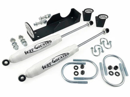 Tuff Country Dual Steering Stabilizer Kit – 2008–2012 Dodge Ram 3500 4WD In-Line Style (66397)