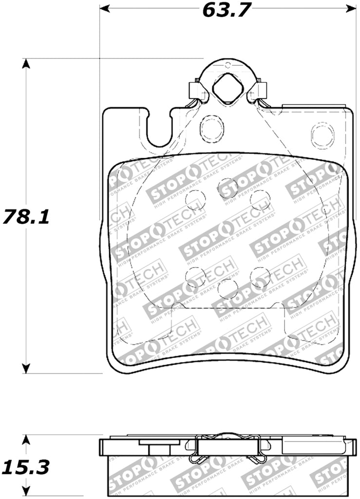 StopTech Premium Ceramic Brake Pads - 308.08760