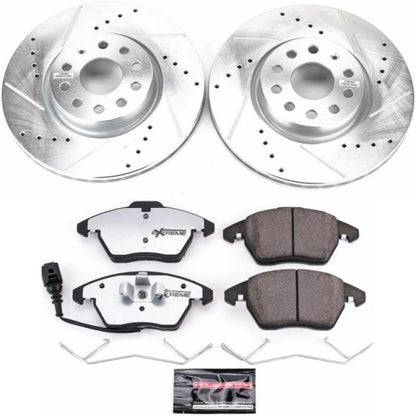 Power Stop 06-13 Audi A3 Front Z26 Street Warrior Brake Kit PowerStop