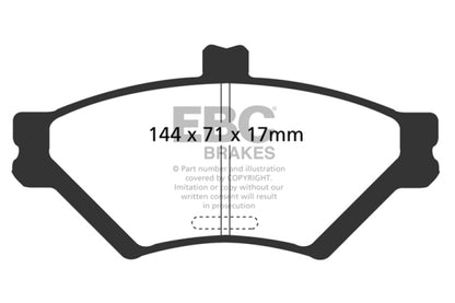 EBC YellowStuff Front Brake Pads - DP41169R EBC