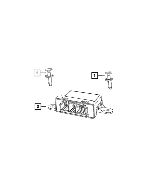 Genuine OEM Mopar Push Pin (6504521) X1