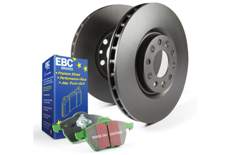 EBC Stage 14 GreenStuff Brake Pads and RK Rotors - S14KF1045 EBC