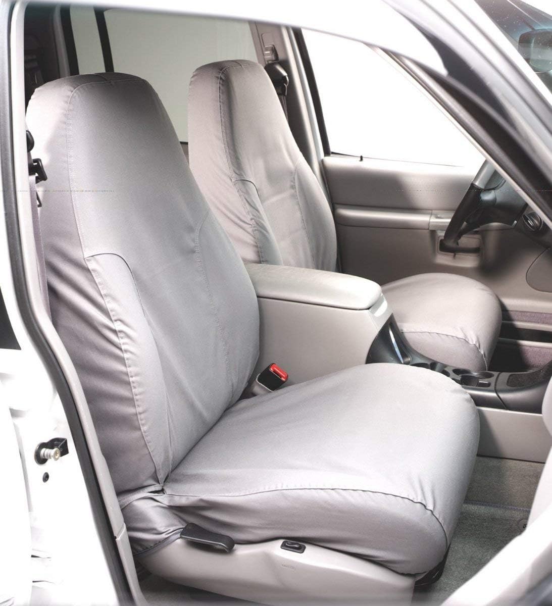 Covercraft 01-06 Ford Super Polycotton SeatSaver Custom Front Row Seat Covers - Misty Grey