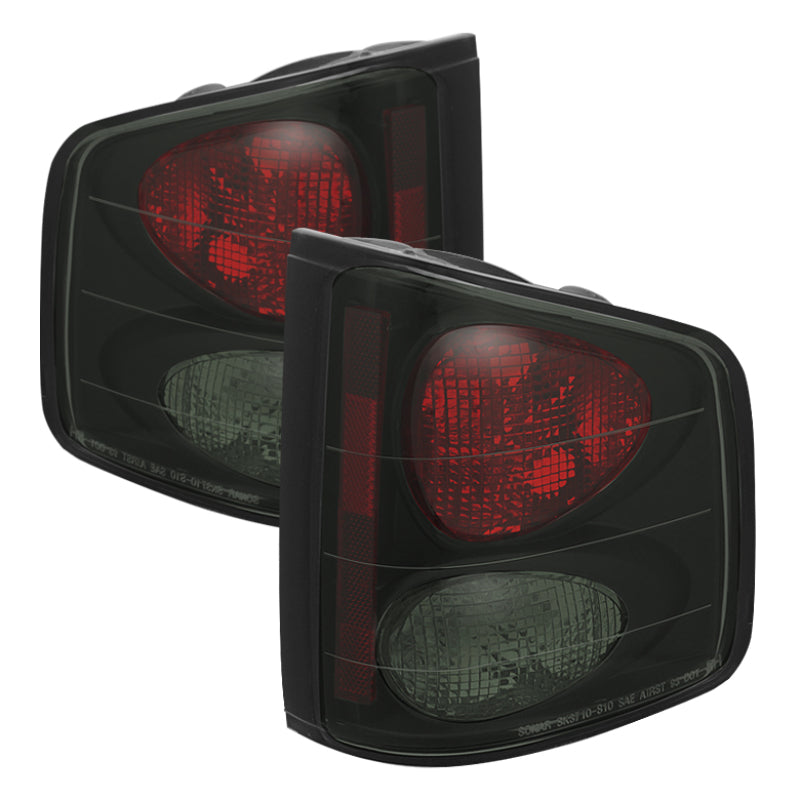 Spyder Chevy S10 94-04/Isuzu Hombre 96-00 Euro Tail Lights Blk Smke ALT-YD-CS1094-BSM SPYDER