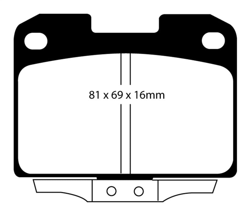 EBC YellowStuff Rear Brake Pads - DP41098R