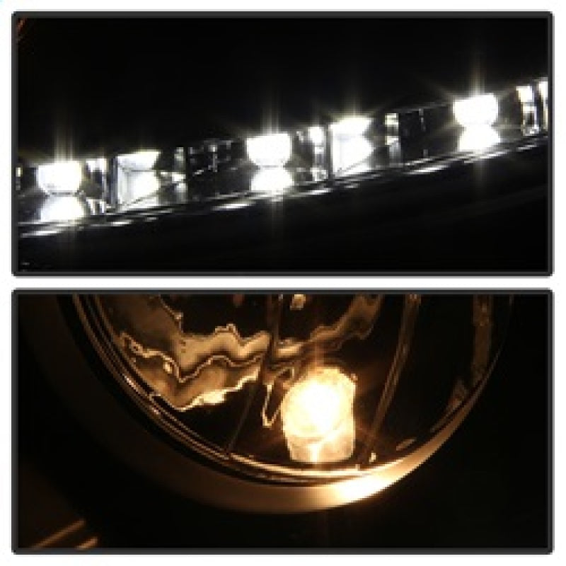 Spyder Volkswagen GTI 06-09/Jetta 06-09 Halogen Model Only - DRL Black PRO-YD-VG06-DRL-BK SPYDER