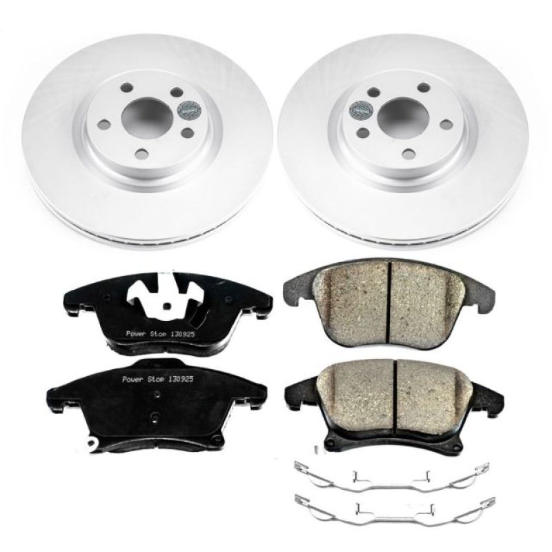 Power Stop 17-19 Lincoln MKZ Front Z17 Evolution Geomet Coated Brake Kit PowerStop