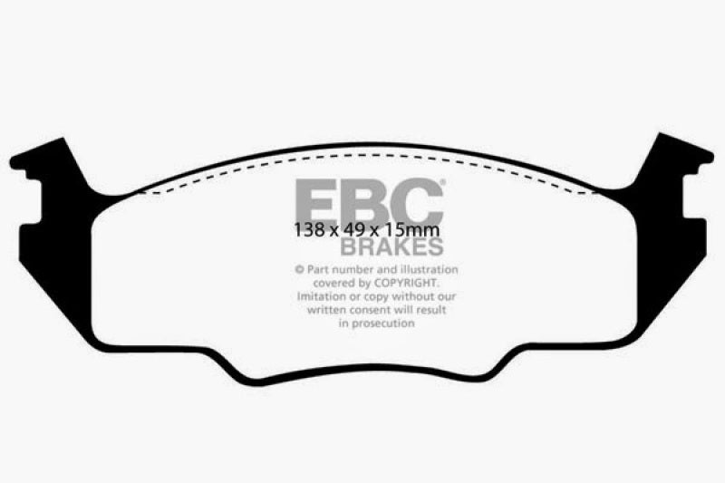 EBC YellowStuff Front Brake Pads - DP4366R EBC