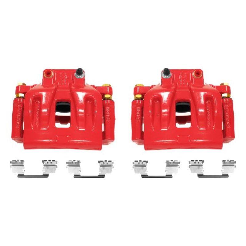 Power Stop 12-17 Chrysler 300 Front Red Calipers w/Brackets - Pair PowerStop