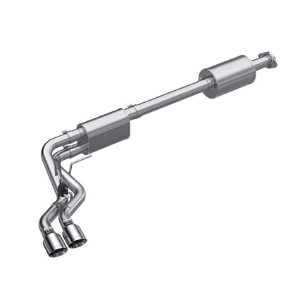 MBRP 2021+ Ford F150 Aluminized Dual Pre-Axle (Street Profile) 2.5in OD Tips 3in Cat Back Exhaust MBRP