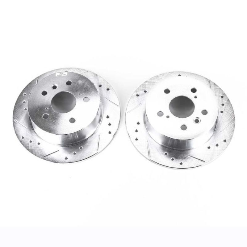 Power Stop 07-12 Lexus ES350 Rear Evolution Drilled & Slotted Rotors - Pair PowerStop