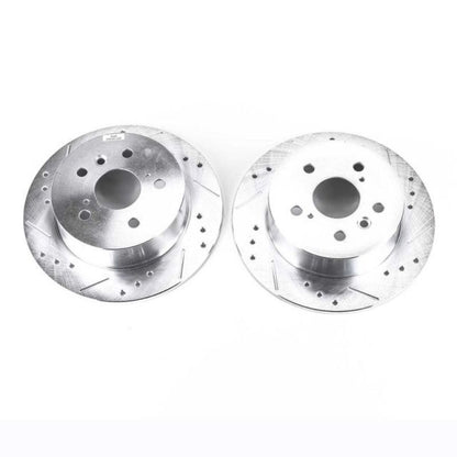 Power Stop 07-12 Lexus ES350 Rear Evolution Drilled & Slotted Rotors - Pair PowerStop