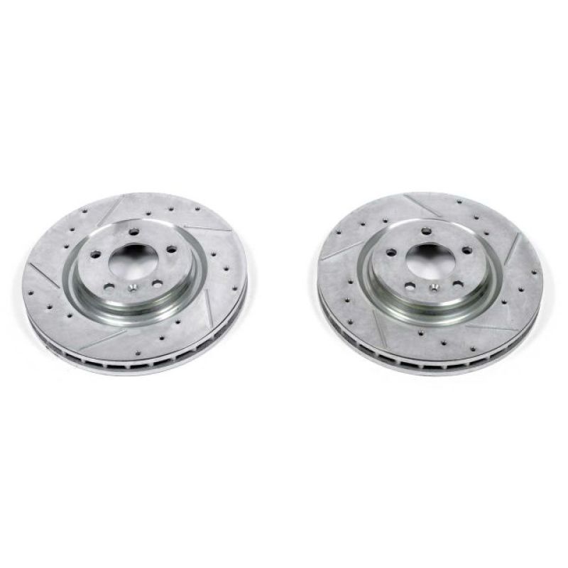 Power Stop 05-08 Pontiac Grand Prix Front Evolution Drilled & Slotted Rotors - Pair PowerStop
