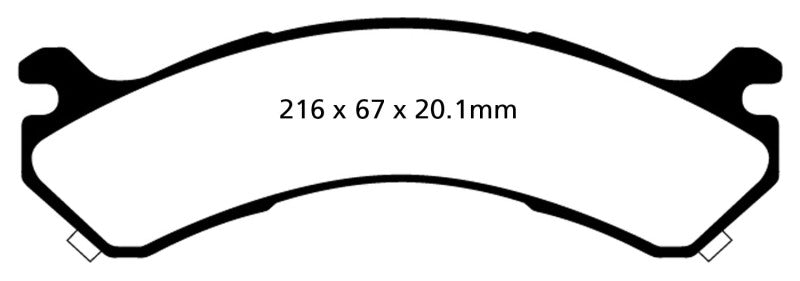 EBC YellowStuff Rear Brake Pads - DP41663R EBC