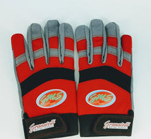 Load image into Gallery viewer, Granatelli Large Mechanics Work Gloves - Red/Gray/Black