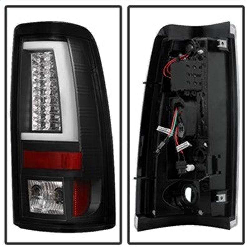 Spyder Chevy Silverado 1500/2500 03-06 Version 2 LED Tail Lights - Black ALT-YD-CS03V2-LED-BK SPYDER