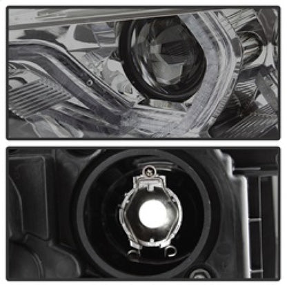 Spyder 12-14 BMW F30 3 Series 4DR Projector Headlights - LED DRL - Smoke (PRO-YD-BMWF3012-DRL-SM) SPYDER