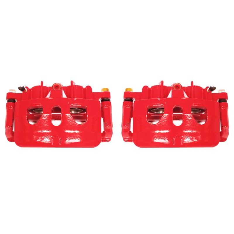 Power Stop 13-17 Ford Explorer Front Red Calipers w/Brackets - Pair PowerStop