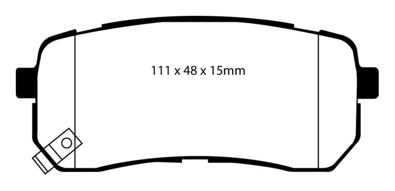 EBC GreenStuff Rear Brake Pads - DP61814 EBC