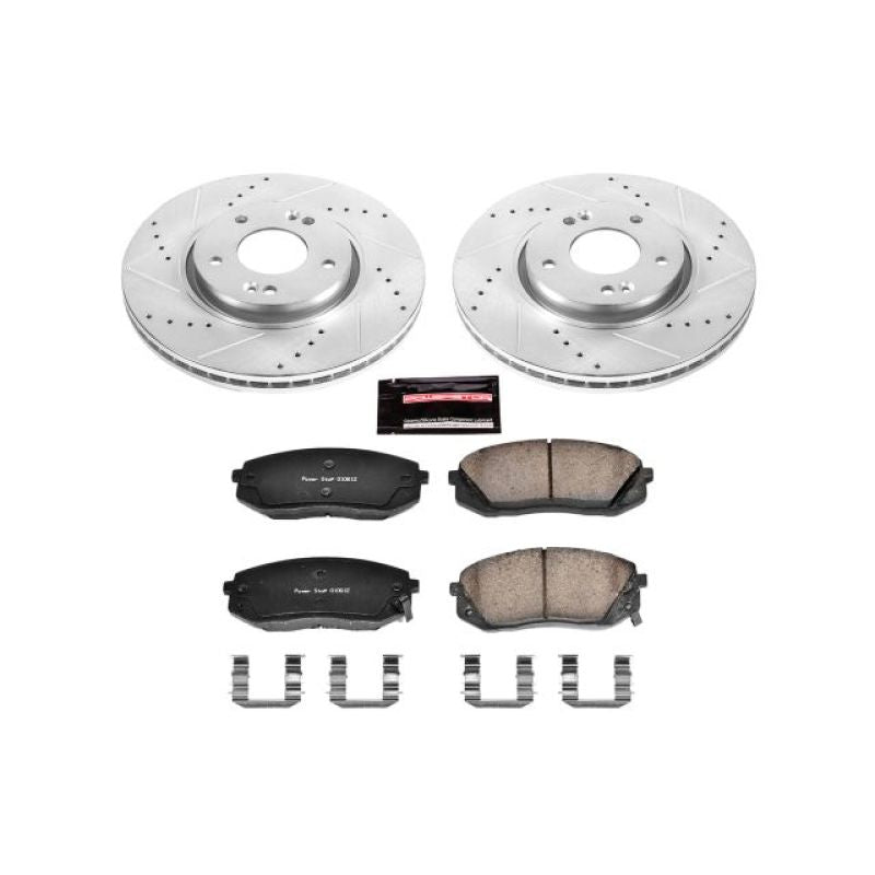 Power Stop 12-16 Kia Sportage Front Z23 Evolution Sport Brake Kit PowerStop