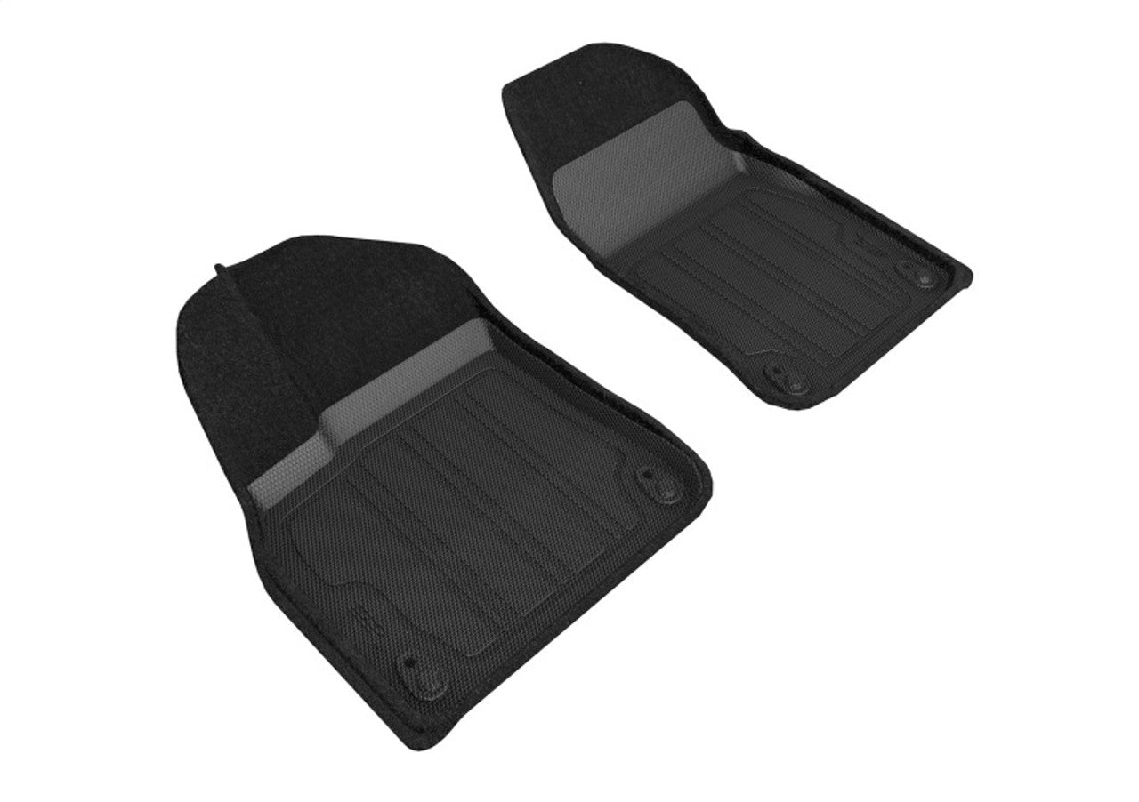 3D MAXpider L1PO01904709 2023 Porsche Cayenne / 21-23 Porsche Cayenne Coupe Kagu 1st & 2nd Row Floormats - Black
