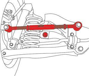 SPC Performance Adjustable Rear Upper Control Arm and Toe Cam Kit for Hyundai Elantra 2007-2012 / Kia Optima 2006-2010 / Rondo 2007-2012 - 67410