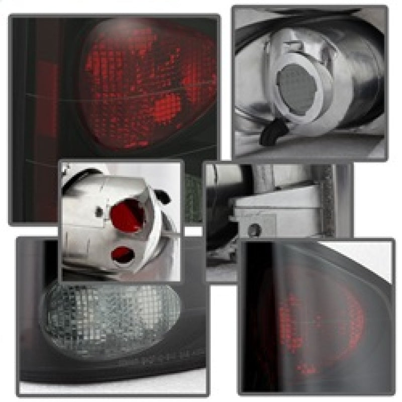 Spyder Chevy S10 94-04/Isuzu Hombre 96-00 Euro Tail Lights Blk Smke ALT-YD-CS1094-BSM SPYDER