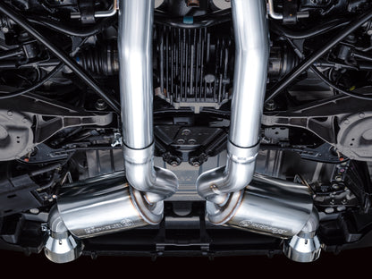 AWE 2023 Nissan Z RZ34 RWD Touring Edition Catback Exhaust System w/ Chrome Silver Tips AWE Tuning