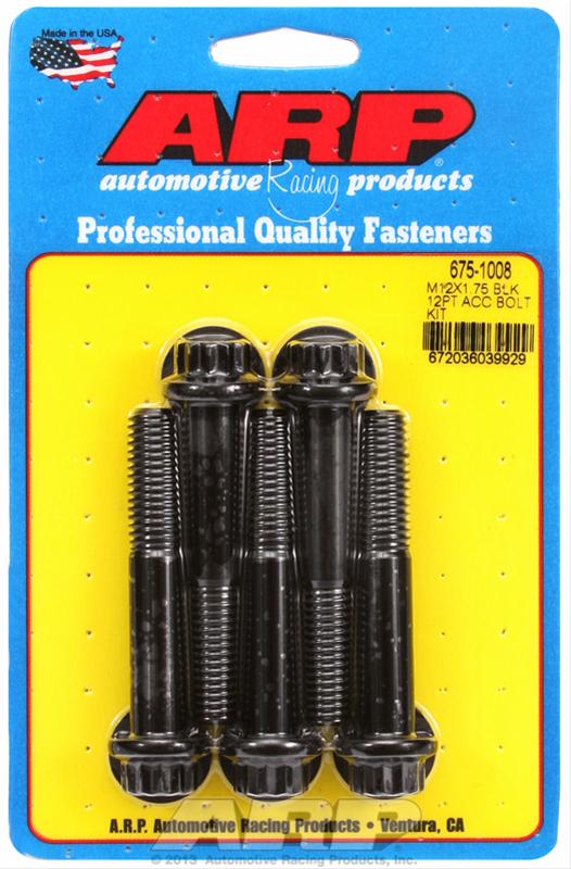 ARP M12 x 1.75 x 70 12pt Black Oxide Bolts