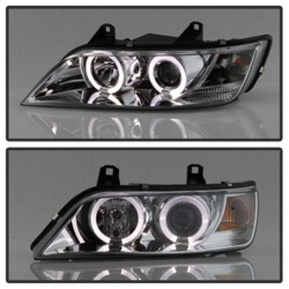 Spyder BMW Z3 96-02 Projector Headlights LED Halo Chrome High H1 Low H1 PRO-YD-BMWZ396-HL-C SPYDER