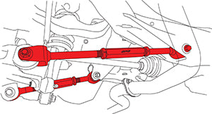 SPC Performance Rear Adjustable Control Arms for Subaru Legacy 2000-2009 / Outback 2000-2009 - 67664