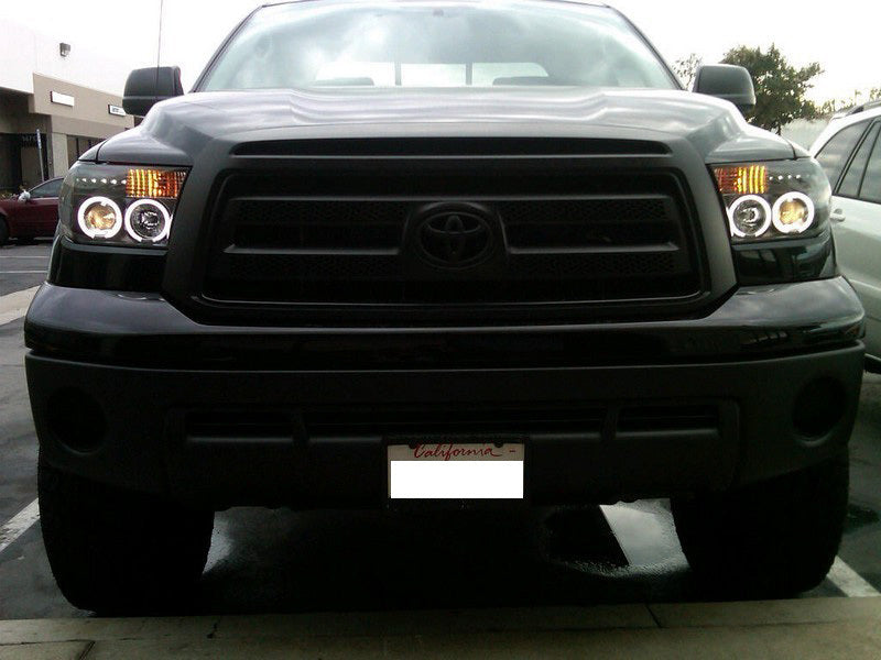Spyder Toyota Tundra 07-13 Projector Headlights CCFL Halo LED Blk PRO-YD-TTU07-CCFL-BK SPYDER