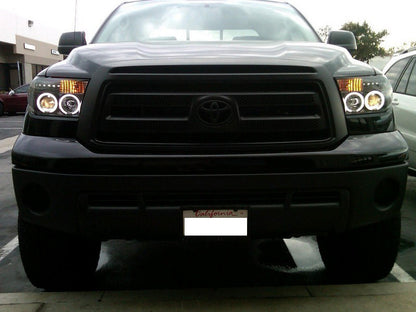 Spyder Toyota Tundra 07-13 Projector Headlights CCFL Halo LED Blk PRO-YD-TTU07-CCFL-BK SPYDER