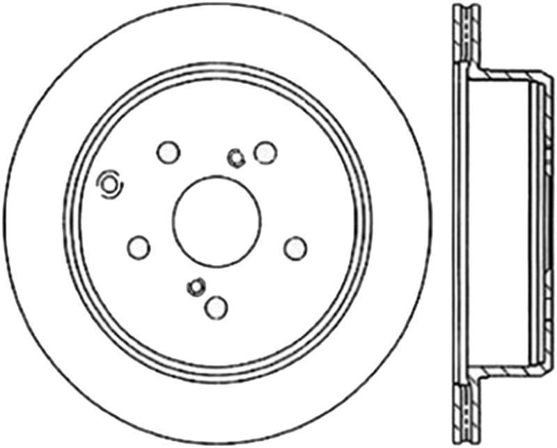 StopTech Drilled Sport Brake Rotor Stoptech