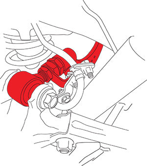 SPC Performance Rear Adjustable Camber Arms for Toyota Highlander 2020-2025 - 67817