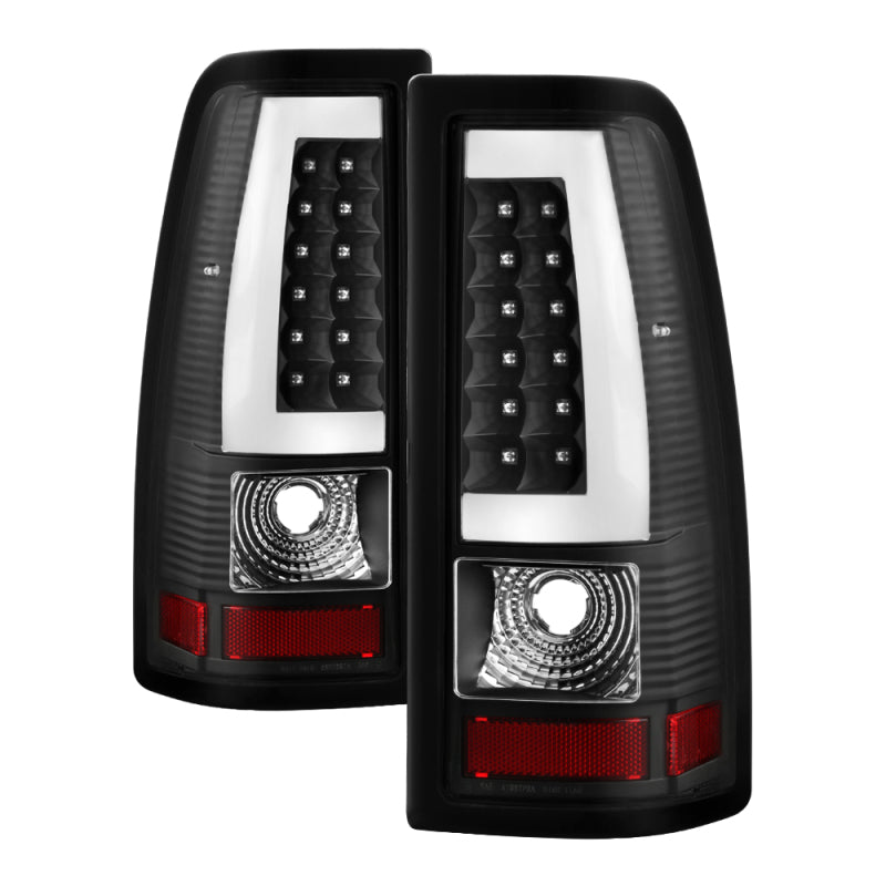 xTune Chevy Silverado 1500 03-06 Tail Lights - Light Bar LED - Black ALT-JH-CS03-LBLED-BK SPYDER