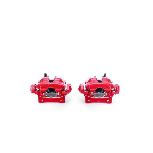 Power Stop 2006 BMW 325i Rear Red Calipers w/Brackets - Pair PowerStop