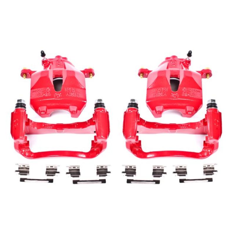 Power Stop 05-07 Toyota Avalon Front Red Calipers w/Brackets - Pair PowerStop