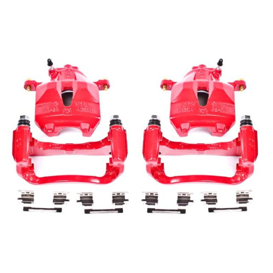 Power Stop 05-07 Toyota Avalon Front Red Calipers w/Brackets - Pair PowerStop