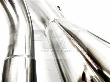 PLM Power Driven H-Series Hood Exit Race Header 4-1 Megaphone H22 F20B H22A - PLM-HH-HOOD-HEADER-SHIELD