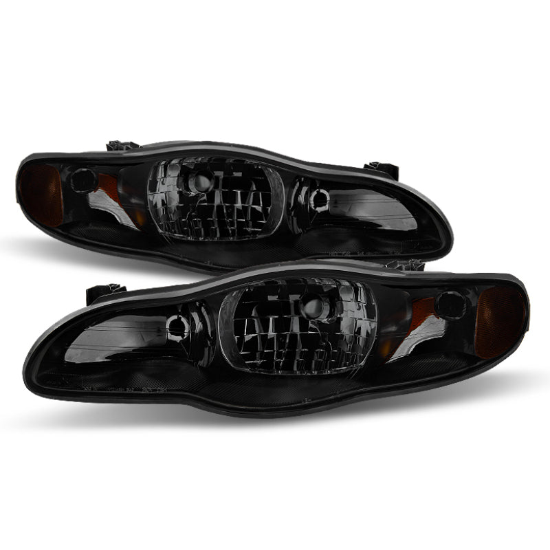 Xtune Chevy Monte Carlo 00-05 OEM Style Headlights Black Smoked HD-JH-CMC00-AM-BSM SPYDER