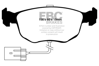 EBC YellowStuff Front Brake Pads - DP4956R EBC
