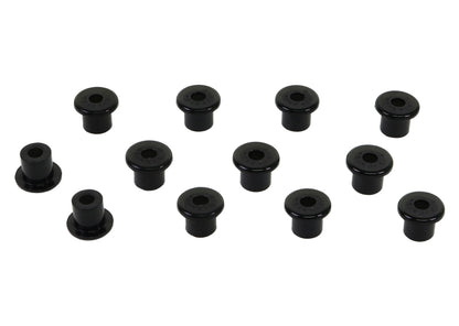 Whiteline 76-86 Jeep CJ7 Spring Eye Front/Rear and Shackle Bushing Kit Whiteline